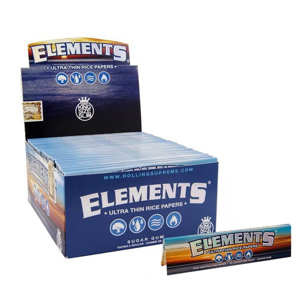 Elements Kingsize Slim Vloei (50st/doos)