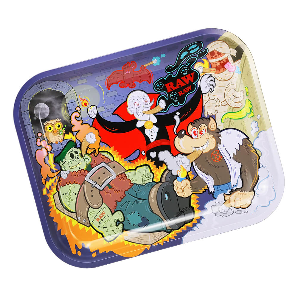 RAW Monster Sesh Large Metalen Rolling Tray