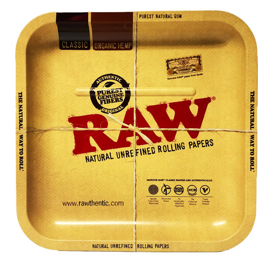 RAW Vierkant Metalen Rolling Tray 23×23 cm